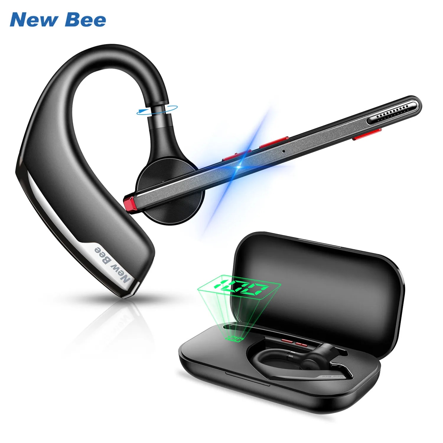 Open Ear Air Conduction Headphones - Nuovo Bee M51 Bluetooth 5.2 cuffie