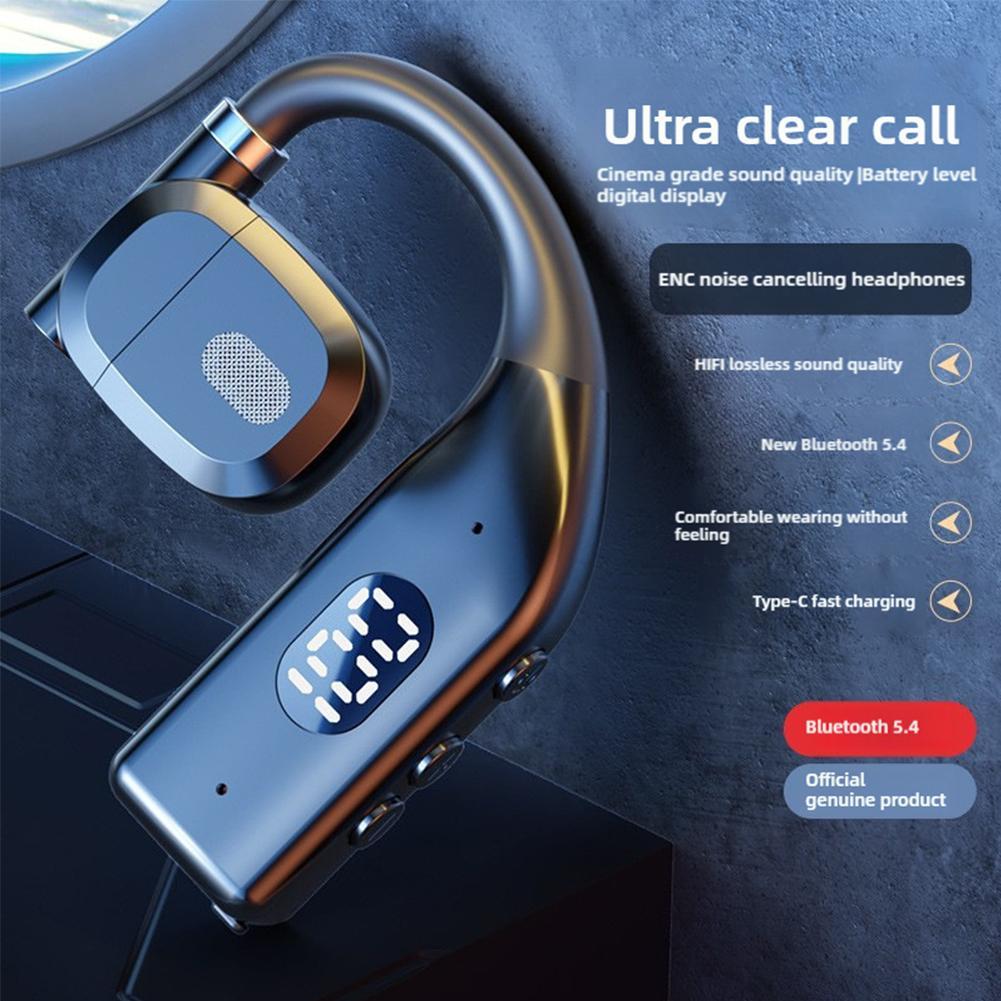 Bone Conduction Running Headphones - Cuffie Bluetooth senza fili con gancio