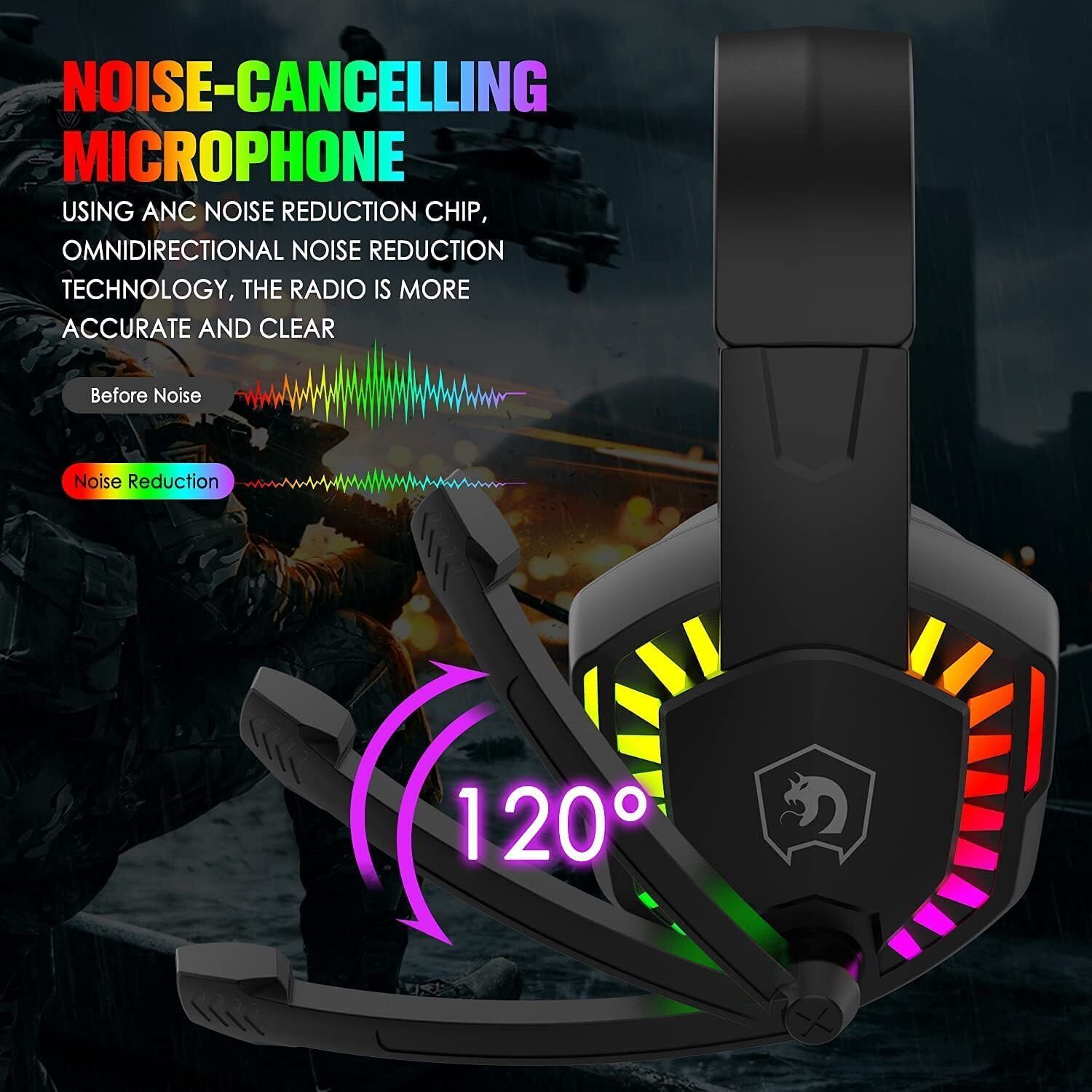 MAMBASNAKE CY907 Cuffie da gio - Gaming Headset With Mic Rgb recensione e prezzo