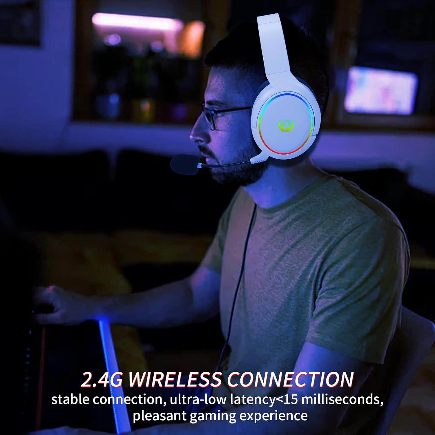 Cuffie da gioco wireless HUO J - Gaming Headset With Mic Rgb recensione e prezzo