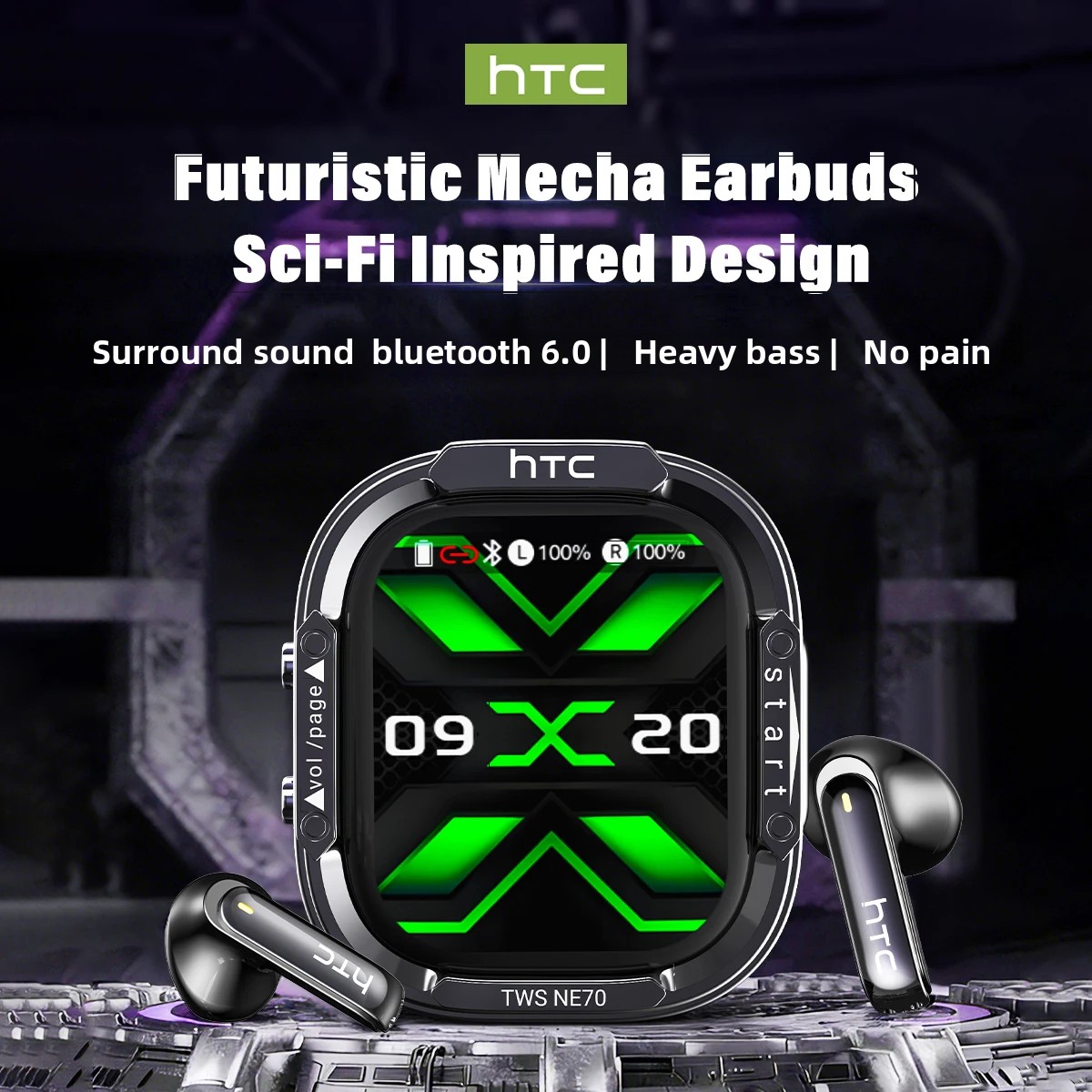 Cuffie Bluetooth V6.0 HTC NE70 - Type C Wired Earphones With Mic recensione e prezzo