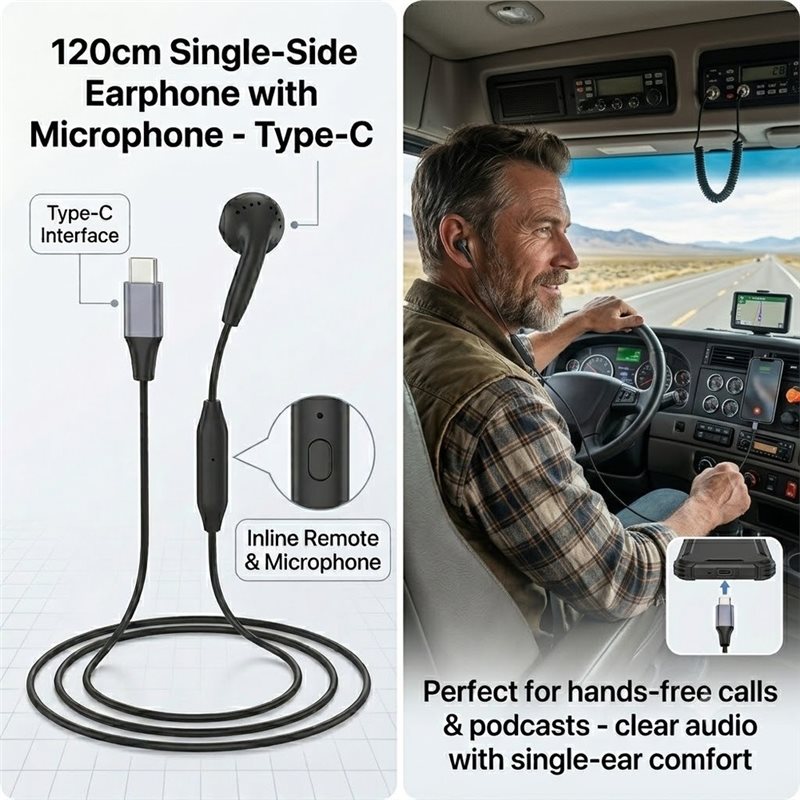Auricolare singolo DT75BG Type - Type C Wired Earphones With Mic recensione e prezzo